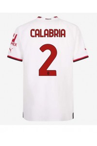 Fotbalové Dres AC Milan Davide Calabria #2 Venkovní Oblečení 2022-23 Krátký Rukáv